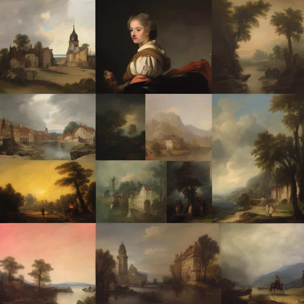 έναρξη της τέχνης της συμβολικής γλώσσας και της ερμηνείας σε πίνακες ζωγραφικής.